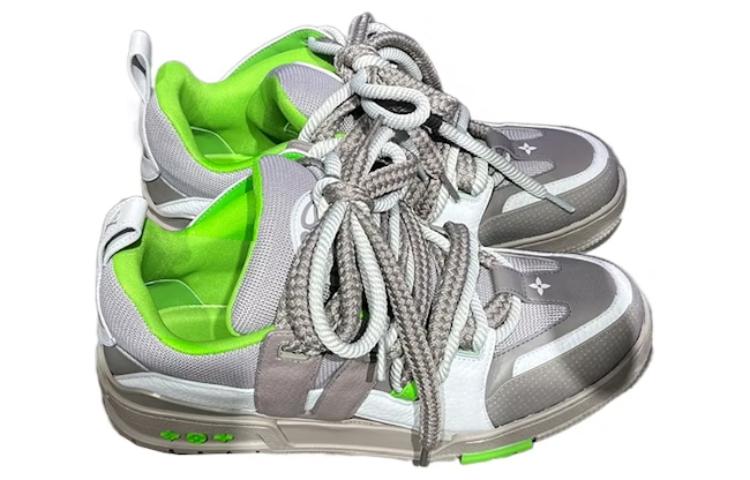 LOUIS VUITTON Skate Abrasion Resistant High Top Skateboard Shoes Men's Gray