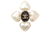 CHANEL Brooches Women's Gold/Black