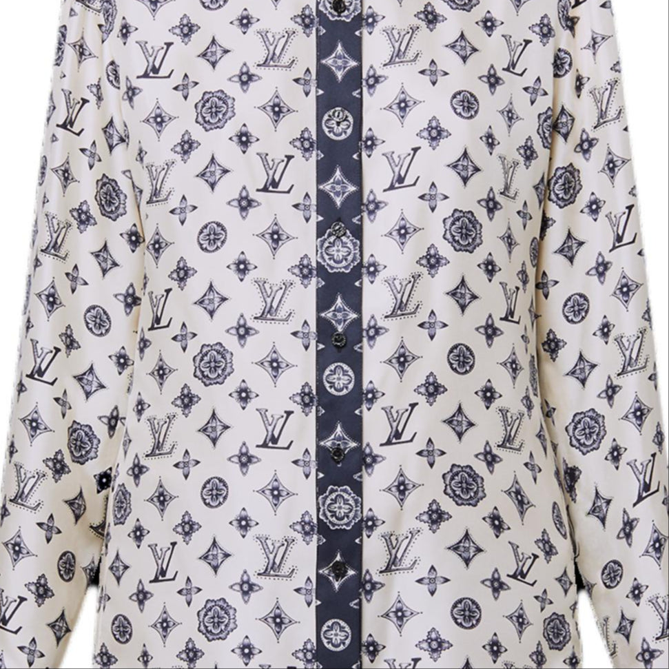 LOUIS VUITTON Monogram Silk Shirt