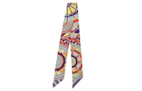 HERMES Silk Scarves Unisex Gray