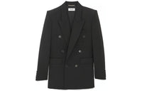 SAINT LAURENT Double-breasted Wool Blazer