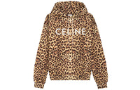 CELINE Sweatshirts Men Leopard Print