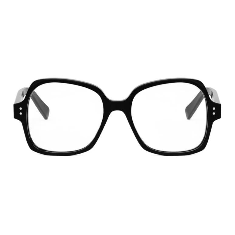 CELINE Acetate Square Eyeglass Frames Men's Black