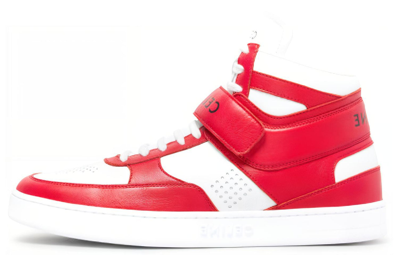 CELINE CT 03 High Top Stylish Skateboarding Shoes Men's Red