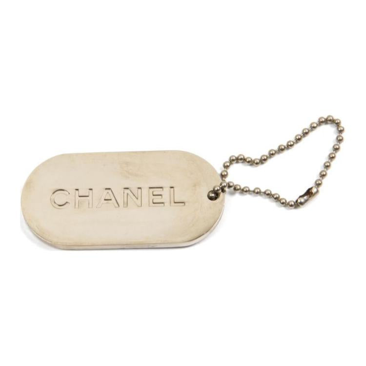 CHANEL 2000s Logo engraved Key Ring