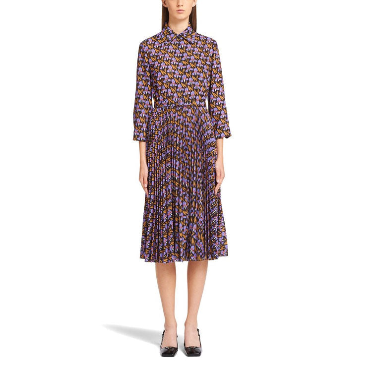 PRADA FW21 Long-Sleeved Dresses Women's Multicolor