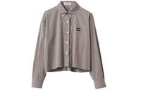 MIU MIU Checked Button-Up Shirt