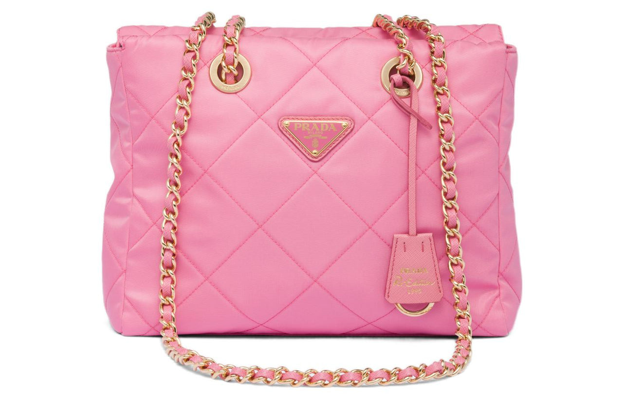 PRADA Fabric Parachute Bag, Crossbody Bag, Shoulder Bag Women's Begonia Pink