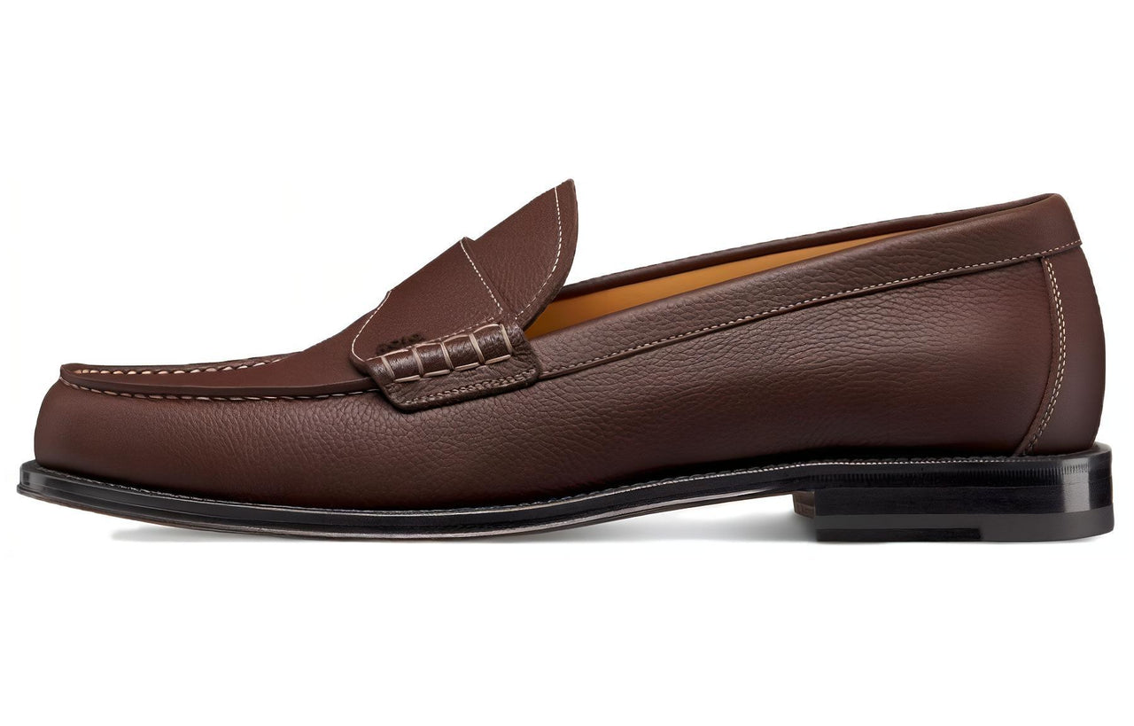DIOR Granville Loafers Men's Red Brown