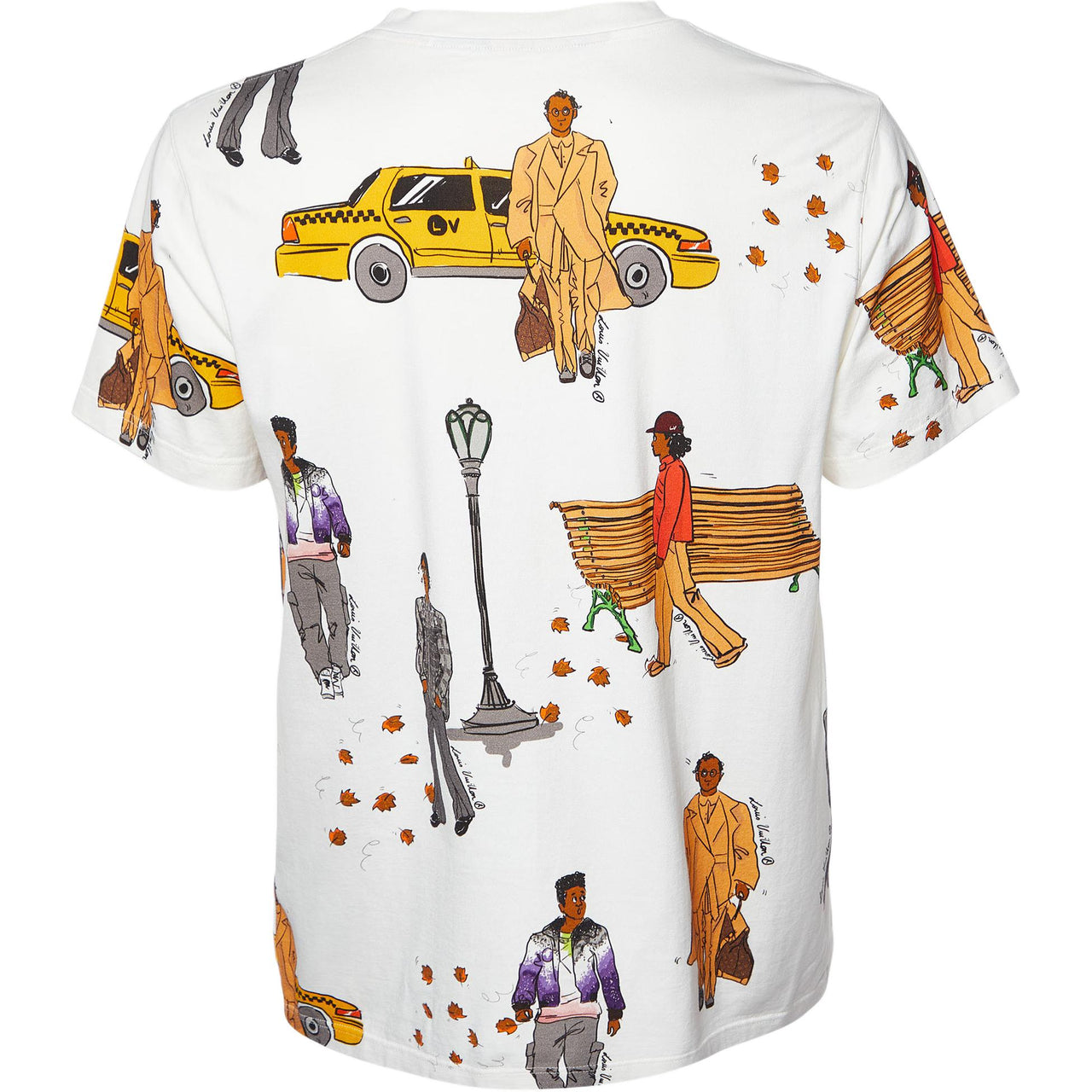 LOUIS VUITTON New Walkers T-Shirt Unisex White