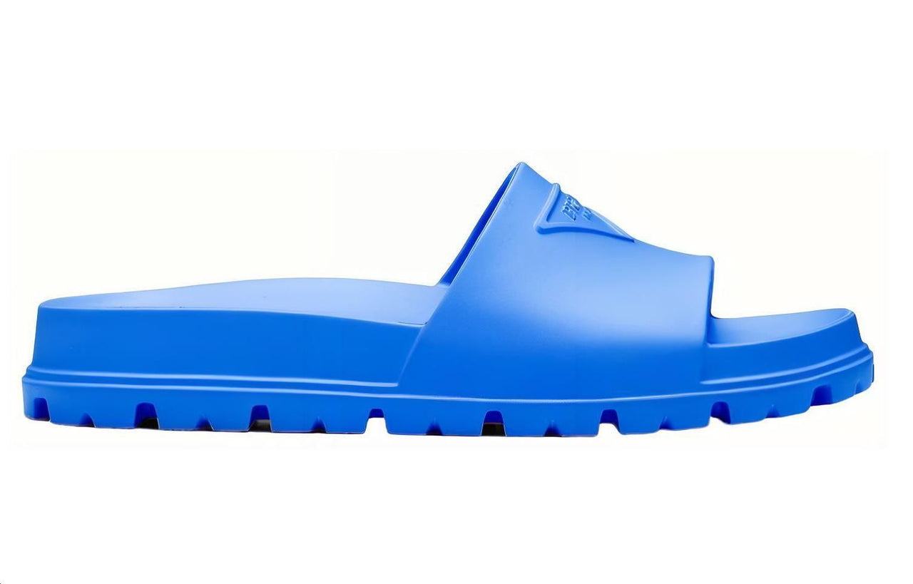 PRADA Quiet Slide Slippers Women's Blue