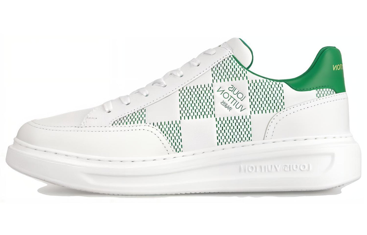 LOUIS VUITTON Low-Top Skateboard Shoes Men's White