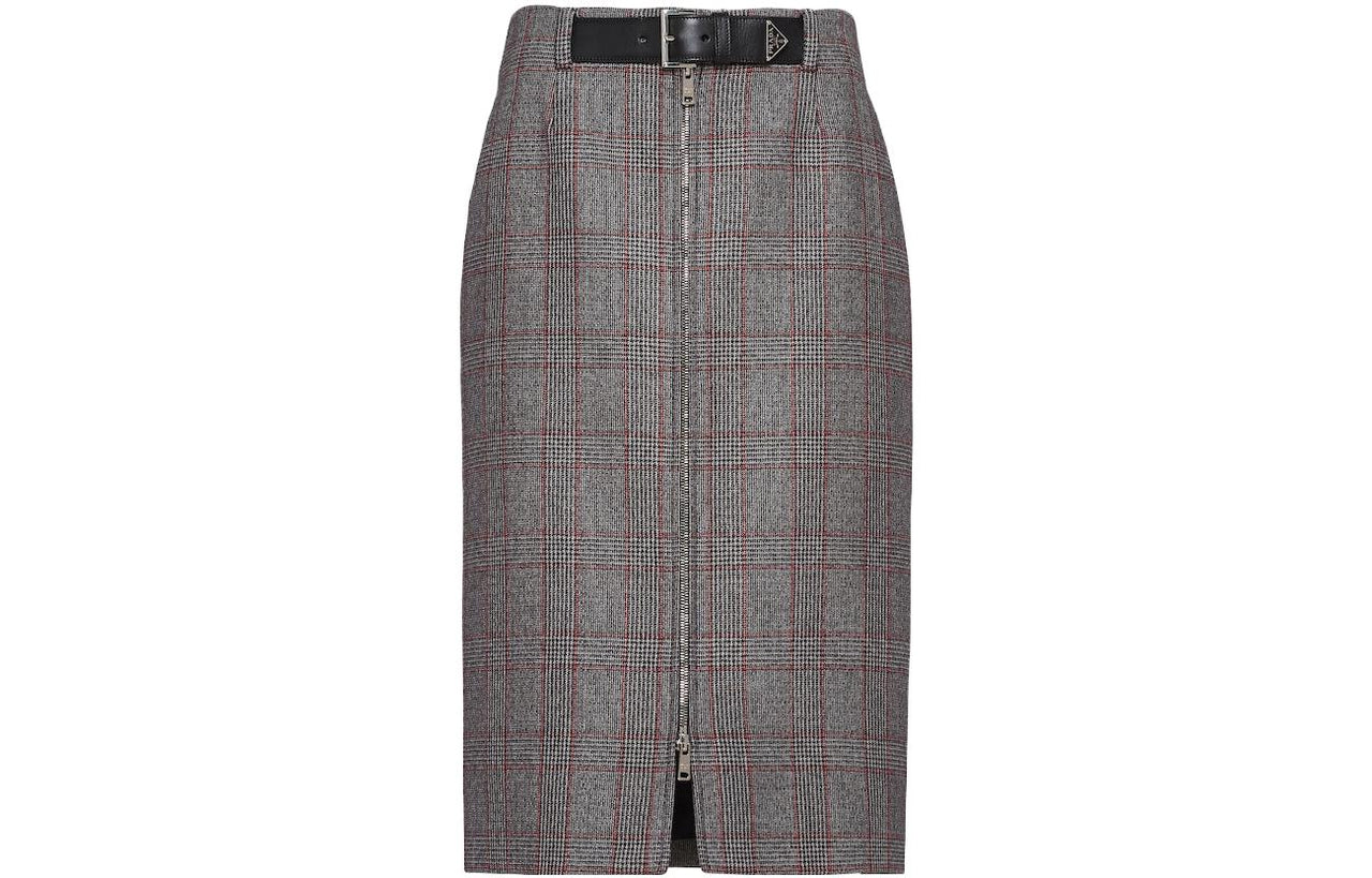 PRADA Casual Long Skirts Women's Gray