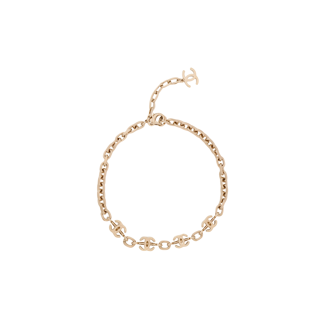 CHANEL Necklaces Women's Gold