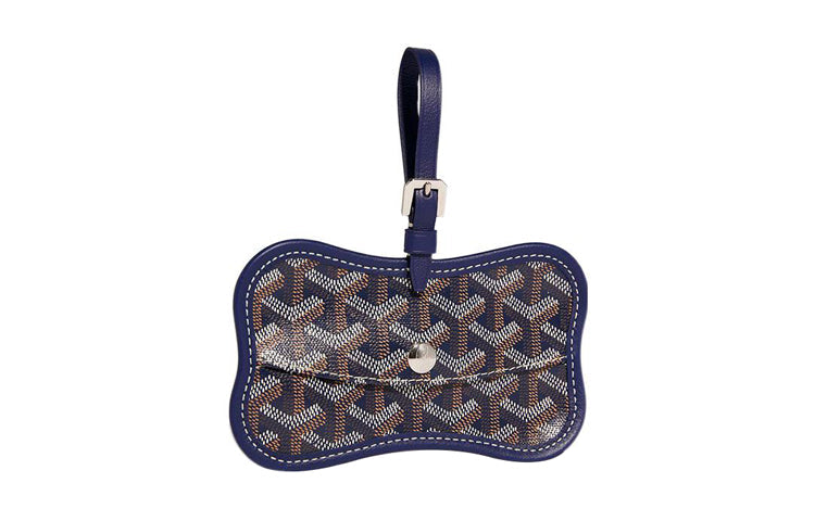 GOYARD Chien Gris Canvas With Leather Pet Bag Merch Unisex Marine Blue