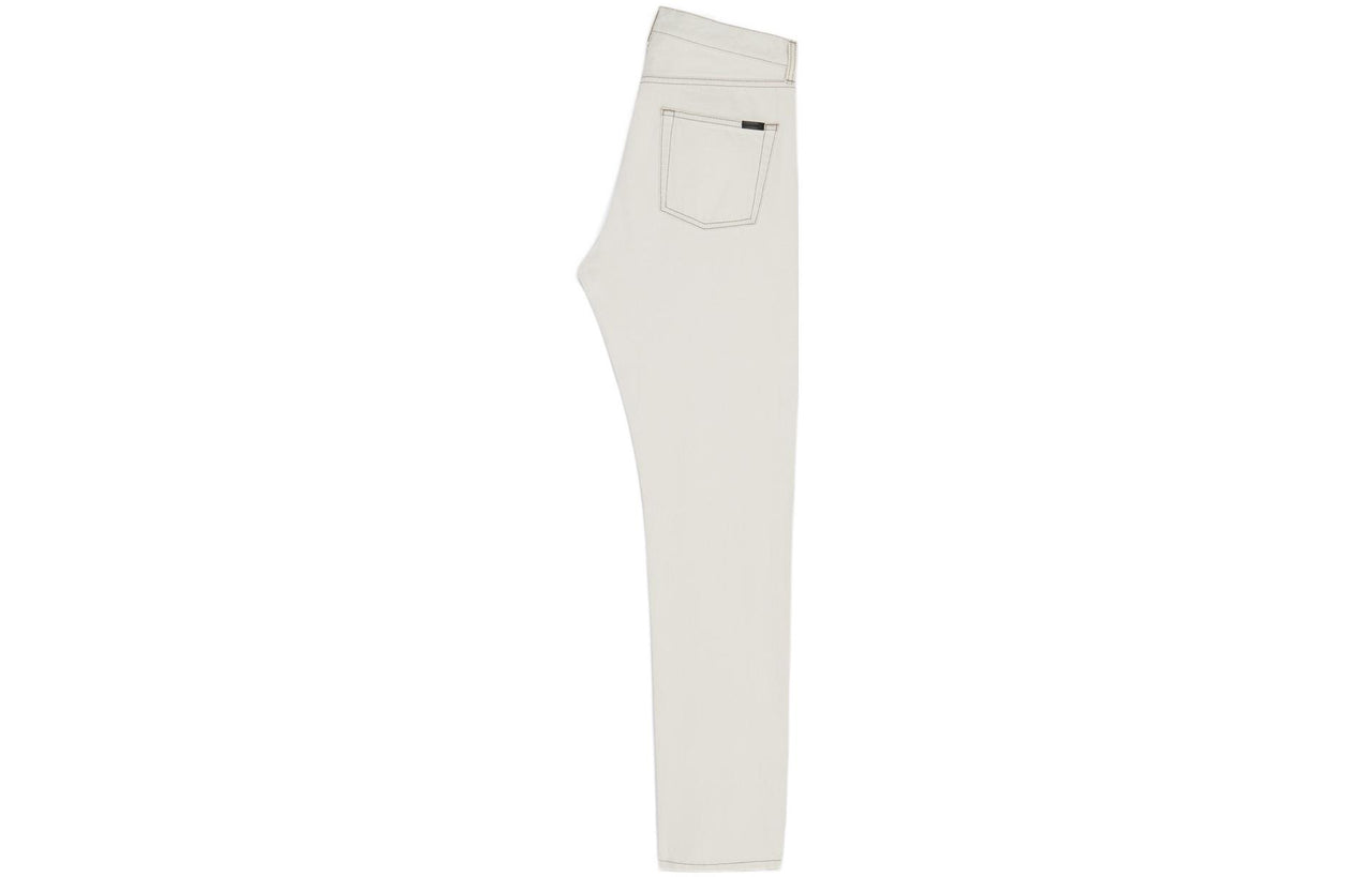 SAINT LAURENT FW22 Jeans Men's Ivory