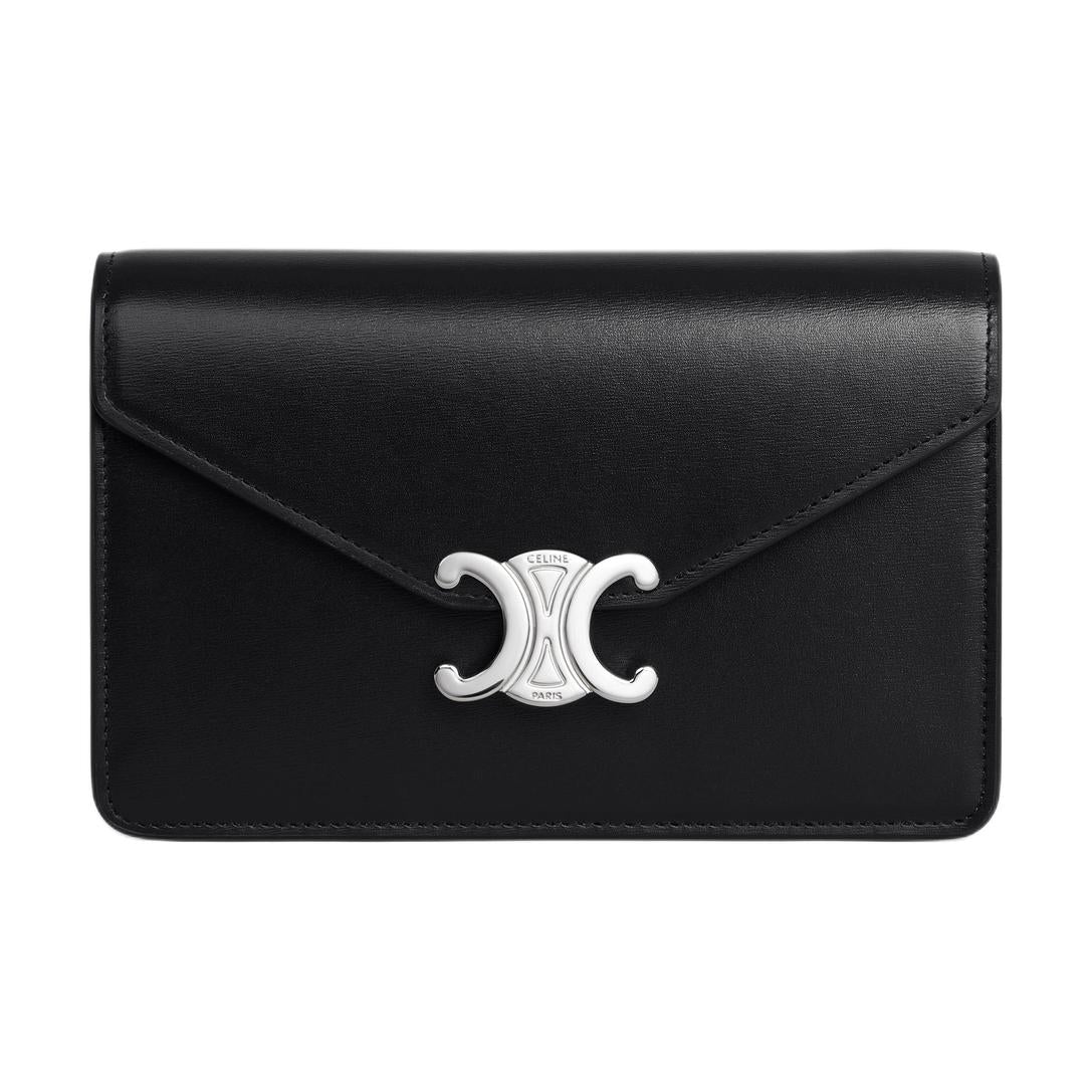 CELINE Margo Calfskin Wallet Women's Black