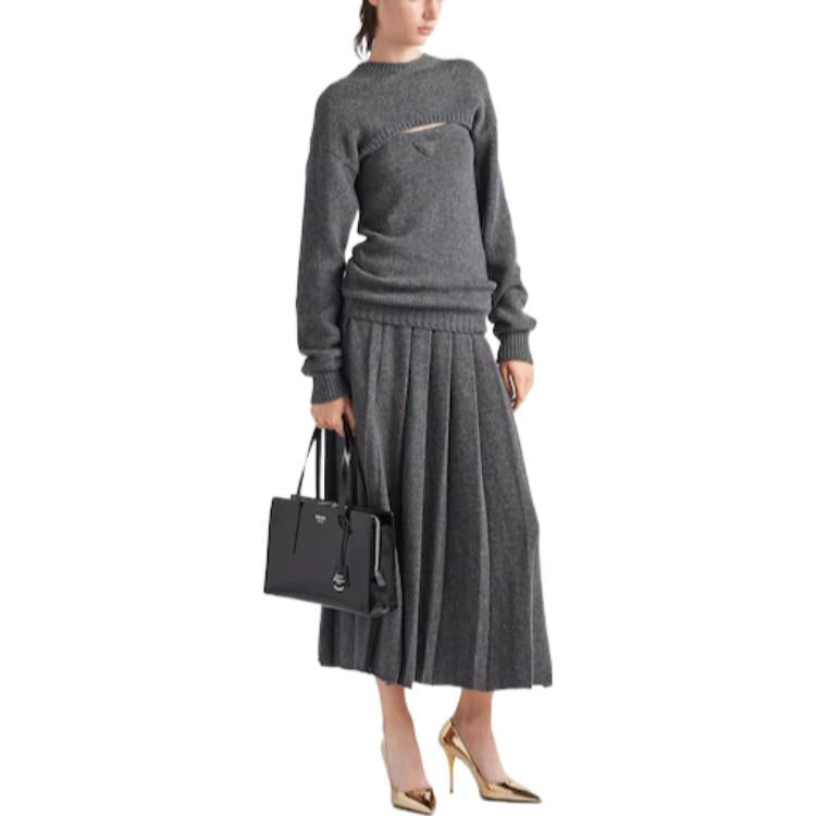 PRADA FW22 Sweater Women's Slate Gray