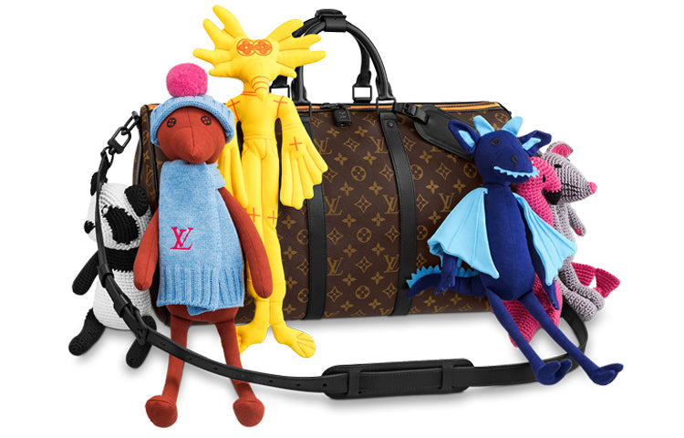 LOUIS VUITTON Keepall Leather Monkey Bag, Handbag, Shoulder Bag, Crossbody Bag, Travel Bag Men's