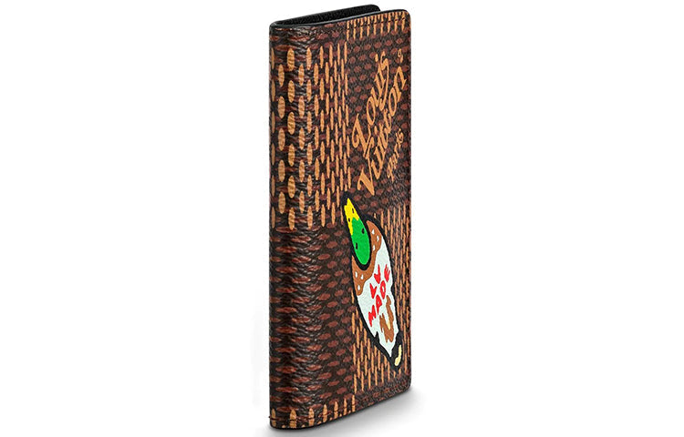 LOUIS VUITTON X Nigo Pocket Organizer Damier Ebene Giant Brown
