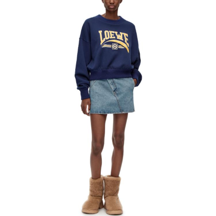 LOEWE Anagram Mini Skirt 'Mid Blue'