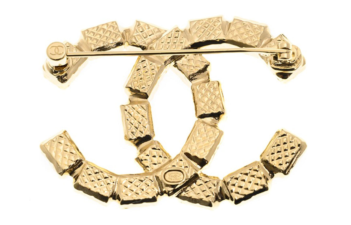 CHANEL Metal Brooches Women's Gold