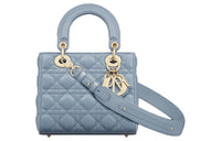 DIOR Lady DiorMy ABCDior Sheepskin Dior Bag Shoulder Bag Crossbody Bag Handbag Small Size Women's Sky Blue