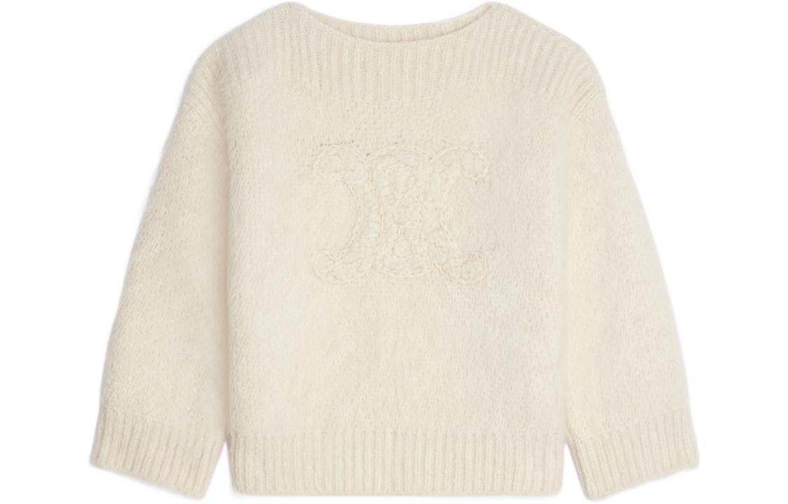 CELINE FW22 Cashmere Sweater Women's White