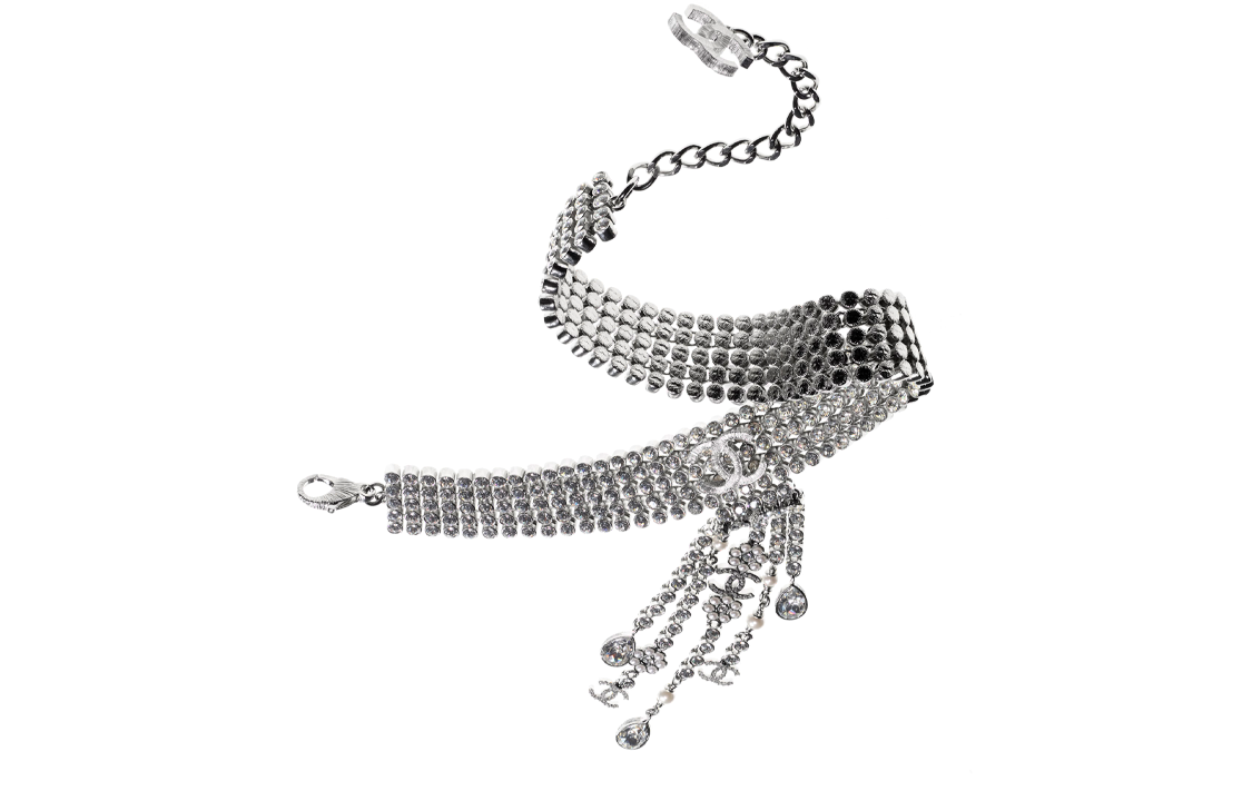 CHANEL Necklaces Women's Silver
