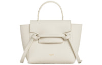 CELINE Belt Cow Leather Catfish Bag Handbag Portable Crossbody Bag Shoulder Bag Women's Candy Color Ecru