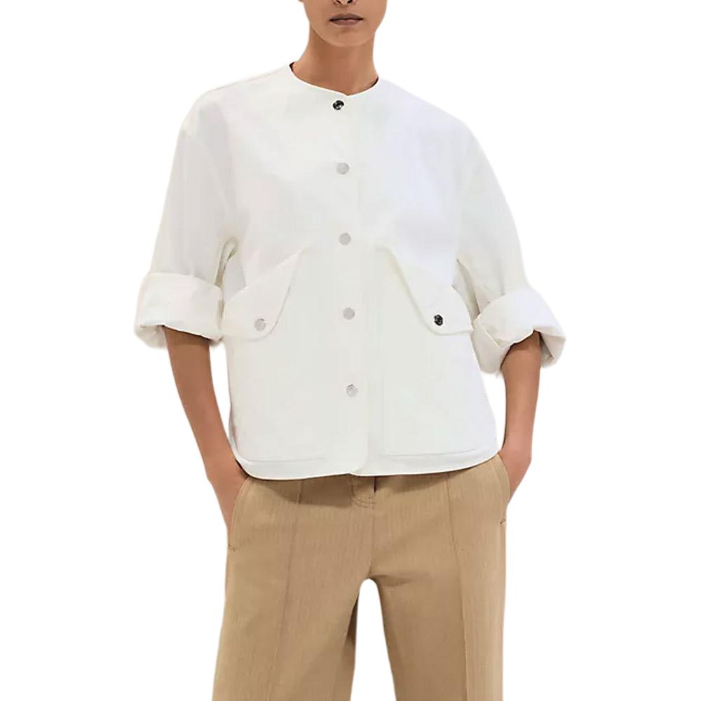 HERMES Jackets Coats Women's Natural White