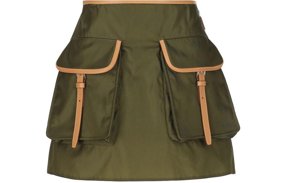 PRADA SS24 Casual Short Skirts Women's Green