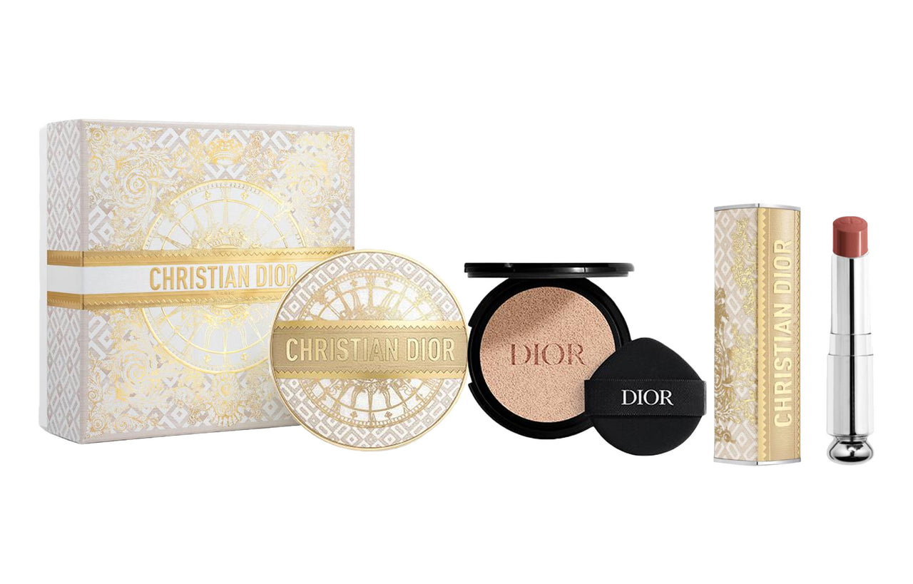 DIOR Christmas Limited Luxury Gold Box Makeup Sets Easy-to-Blend Long-Lasting Complexion Four-Piece Set