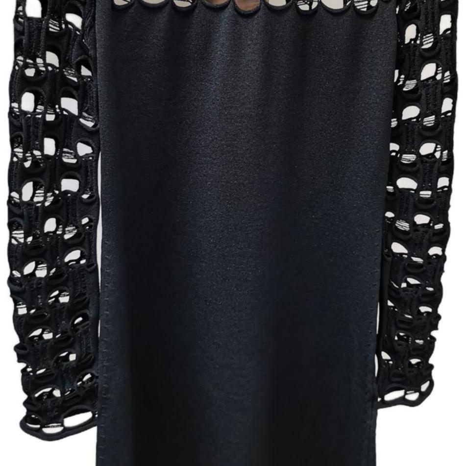 LOUIS VUITTON FW20 Long-Sleeved Dresses Women's Black
