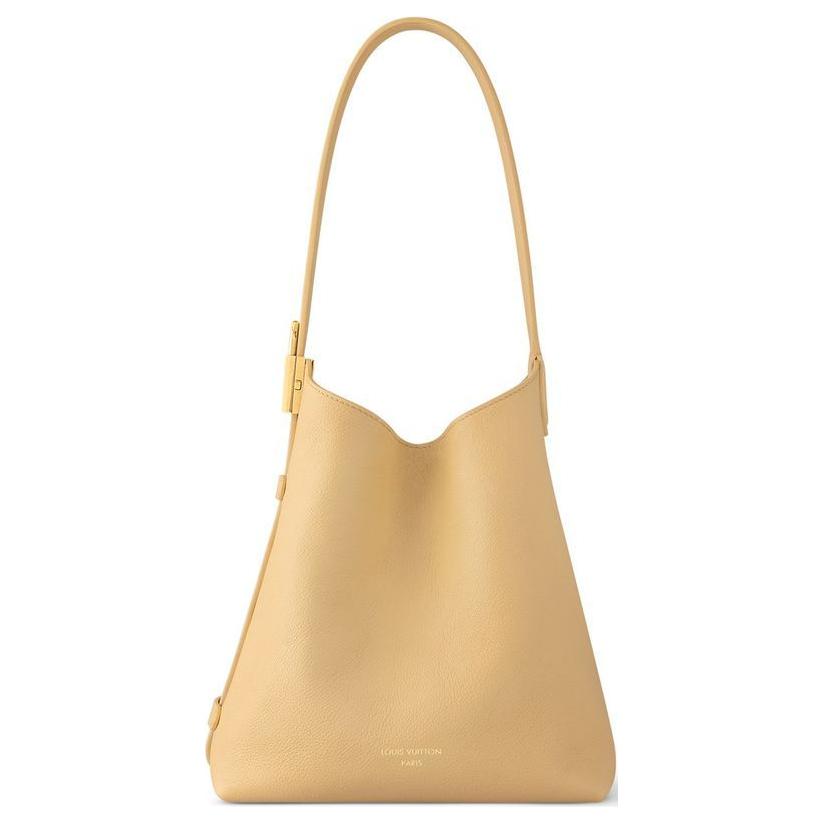 LOUIS VUITTON Leather Handbag Shoulder Bag Small Size Women's Yellow