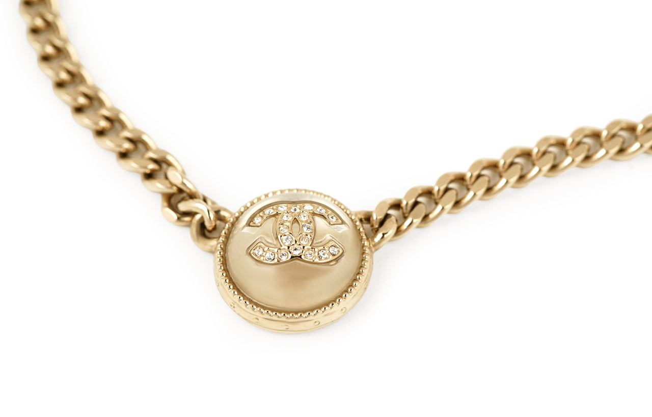 CHANEL Necklaces Women's Gold