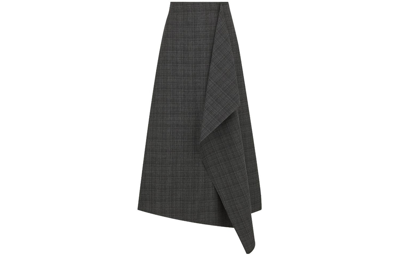 DIOR Casual Long Skirt Women's Gray