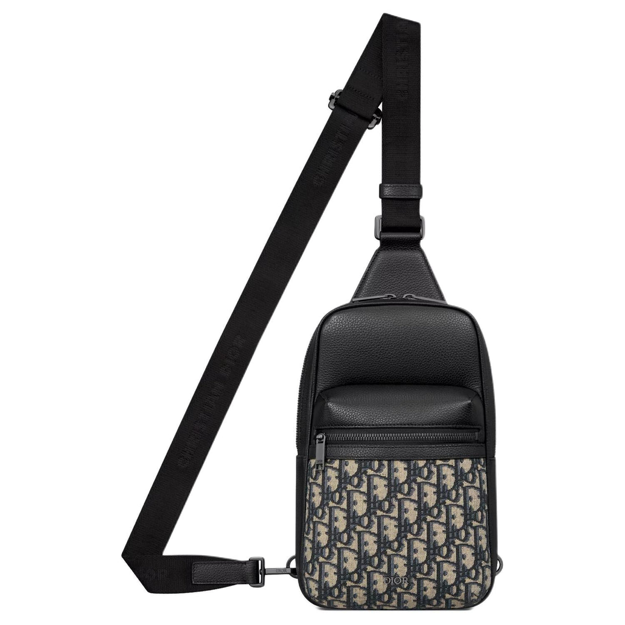 DIOR Calfskin Crossbody Bag Shoulder Bag Men's Black
