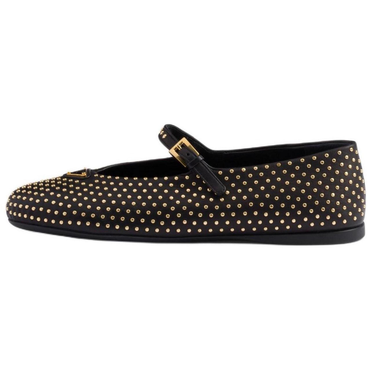 PRADA Flat Mary Jane Shoes Women's Black