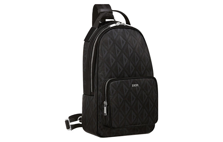 DIOR Adjustable Strap Backpack, Sling Bag, Handbag, Shoulder Bag, Crossbody Bag Mini Men's Black