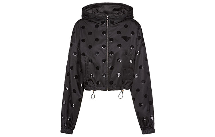 PRADA Cropped Coats Women's Black