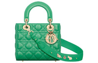 DIOR Lady DiorMy ABCDior Lambskin Shoulder Bag Crossbody Bag Handbag Small Size Women's Green
