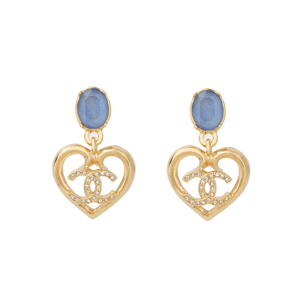 CHANEL Earrings Women's Gold