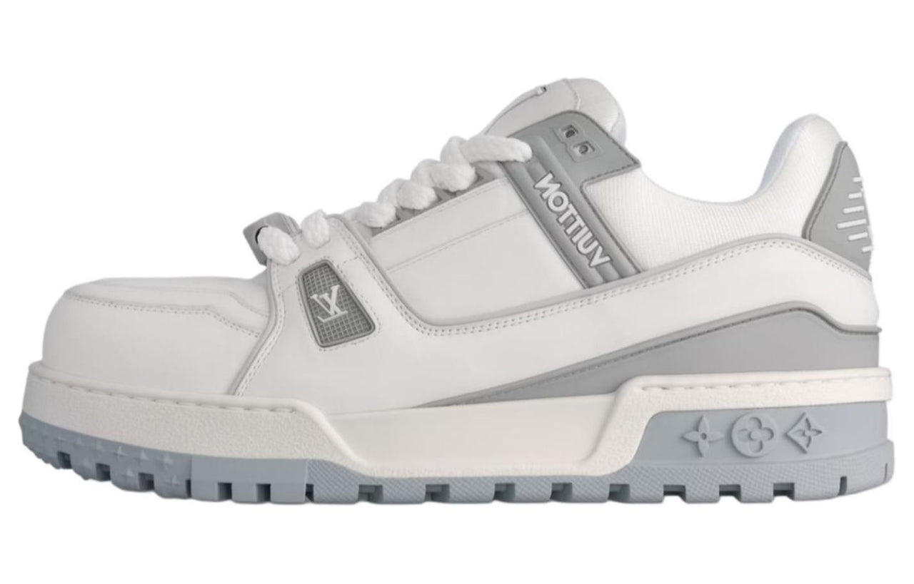LOUIS VUITTON Trainer Maxi Little Jigglypuff Low Top Skateboard Shoes Unisex White Gray