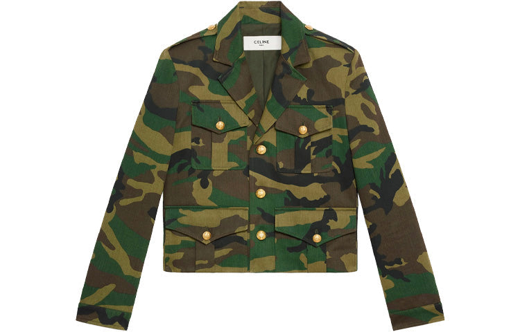 CELINE Jacket Women's Camouflage
