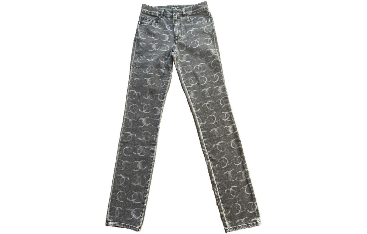 CHANEL FW23 Jeans Women's Dark Gray