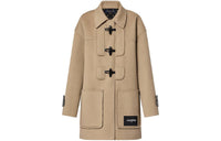 LOUIS VUITTON Monogram Accent Duffle Coat