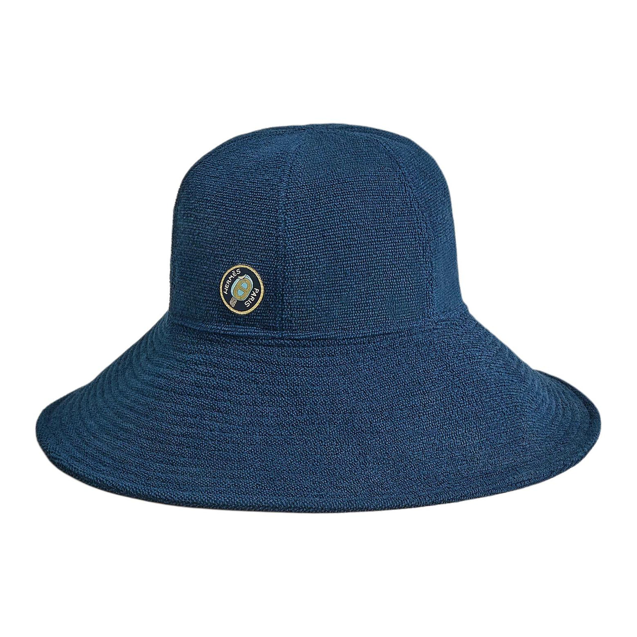 HERMES Cotton Bucket Hats Women's Blue