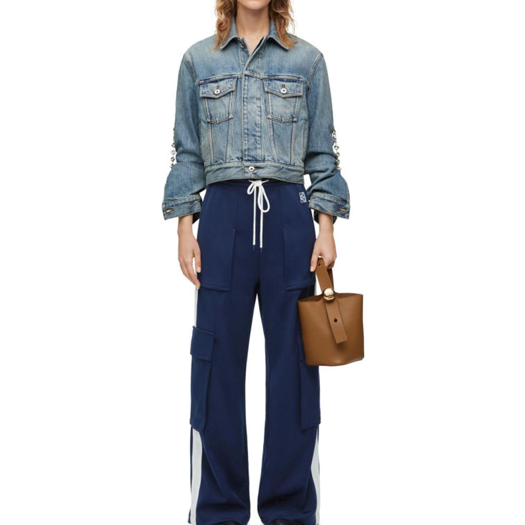 LOEWE FW23 Denim Jacket Women's Blue