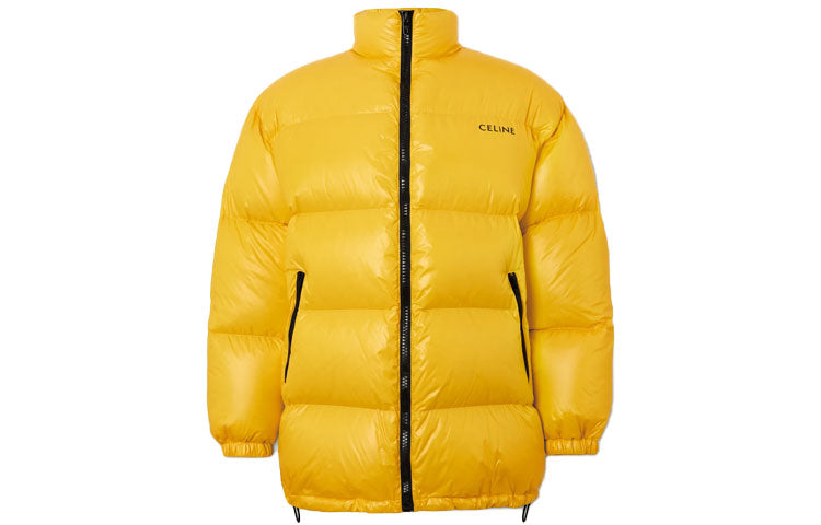 CELINE Logo Printed Zip Up Parka